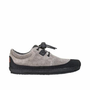 SOLE RUNNER PAN Grey/Black | Dětské první zateplené barefoot botičky - 29