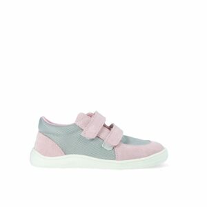 BABY BARE FEBO SNEAKERS Grey Pink | Dětské barefoot tenisky - 25