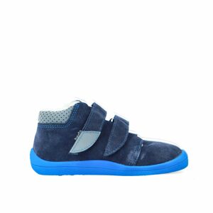 BEDA ZIMNÍ DANIEL Blue – užší kotník | Dětské zimní zateplené barefoot boty - 29
