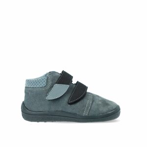 BEDA CELOROČNÍ VELUR BLACK MOON Grey | Dětské celoroční barefoot boty - 26