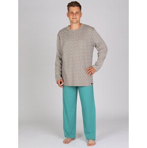 Pánské dlouhé pyžamo P ALAN 848 - P ALAN 848 XL