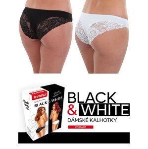 Dámské kalhotky K 5780 BLACK & WHITE - K BW 5780 BASS XL