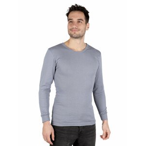 Pánské triko s dlouhým rukávem JAN šedé - Pánské triko s dlouhým rukávem JAN šedé 043 50