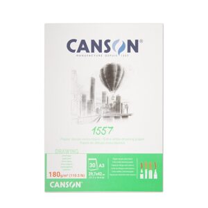Canson skicák 1557 30 listů A3 180 g/m² lepený - 1 ks