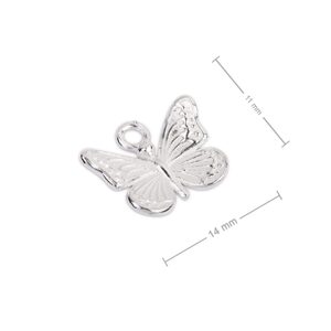 Stříbrný přívěsek motýl - 1 ks