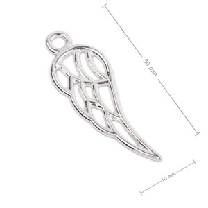 Stříbrný přívěsek andělské křídlo - 5 ks - 5 ks