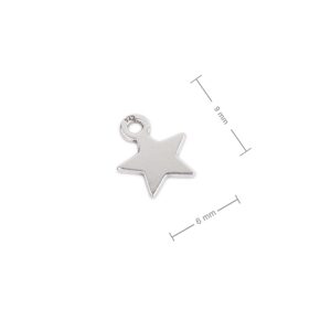 Stříbrný přívěsek malá hvězda - 5 ks - 5 ks