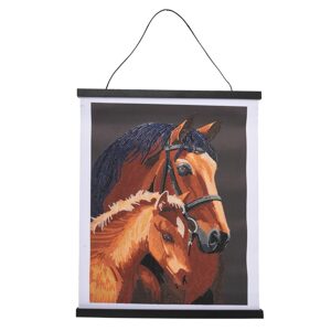 Diamantové malování obraz v lištách koně 35 x 45 cm - 1 ks
