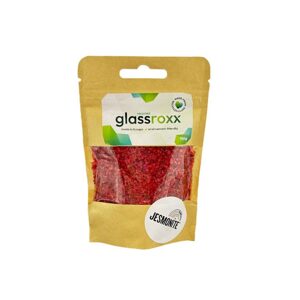 Jesmonite skleněné kamínky GlassRoxx červené 150 g - 3 ks