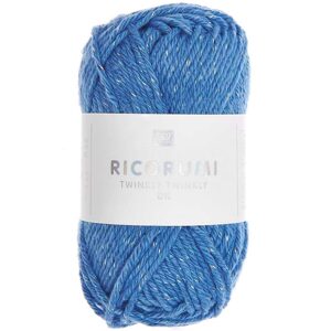 Rico Design Háčkovací příze Ricorumi Twinkly Twinkly odstín 013 modrá - 1 ks