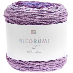 Rico Design Háčkovací příze Ricorumi Spin Spin odstín 008 fialová - 3 ks
