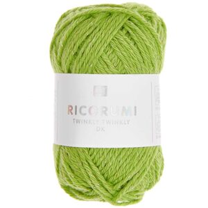 Rico Design Háčkovací příze Ricorumi Twinkly Twinkly odstín 014 zelená - 3 ks