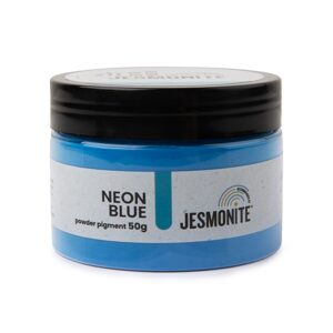 JESMONITE neonový minerální práškový pigment modrý - 3 ks