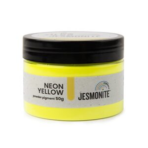 JESMONITE neonový minerální práškový pigment žlutý - 3 ks