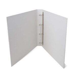 Kroužkové album na scrapbook z kraftového kartonu 36,5x32,5x4cm bílý - 3 ks
