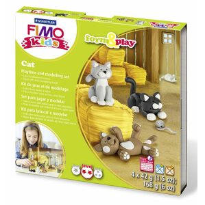 Staedtler FIMO Kids Form&Play sada Kočky - 1 ks