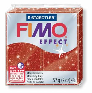 Staedtler FIMO Effect 57g (8020-202) červená s třpytkami - 1 ks