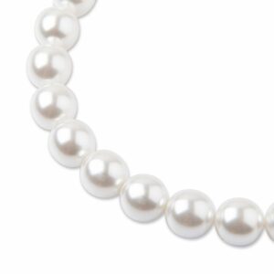 Voskové perle 10mm bílé - 18 ks