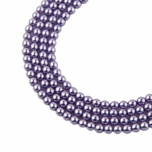 Voskové perle 3mm fialové - 60 ks
