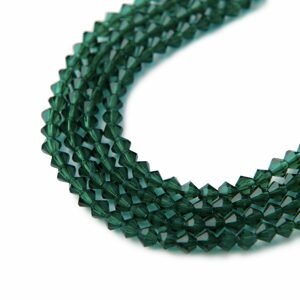 Cínové perle 4mm Emerald - 45 ks