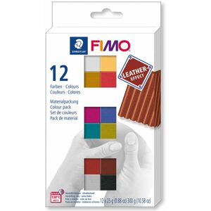 Staedtler FIMO Leather Effect sada 12 barev 25g - 1 ks