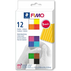 Staedtler FIMO Soft sada 12 barev 25g Basic - 1 ks