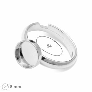 Stříbrný základ na prsten s lůžkem 8mm č.1251 - 1 ks
