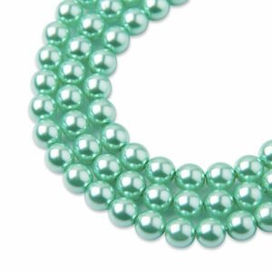 Voskové perle 6mm Mint green - 30 ks
