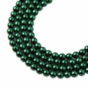 Voskové perle 4mm Emerald - 45 ks