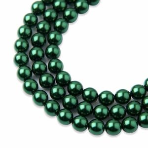 Voskové perle 6mm Emerald - 30 ks