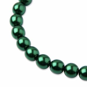 Manumi Voskové perle 10mm Emerald - 18 ks