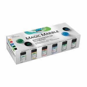 KREUL Sada Mramorovací barva Magic Marble základní 6x20ml - 1 ks