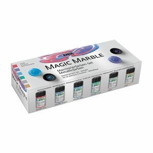KREUL Sada Mramorovací barva Magic Marble metalická 6x20ml - 1 ks