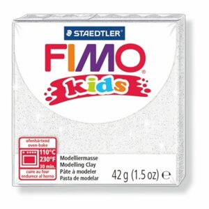 Staedtler FIMO Kids 42g (8030-052) bílá s třpytkami - 1 ks
