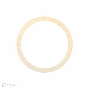 Dřevěný výřez pro Macramé kruh 10cm - 1 ks