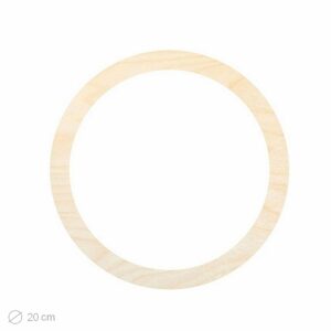 Dřevěný výřez pro Macramé kruh 20cm - 1 ks