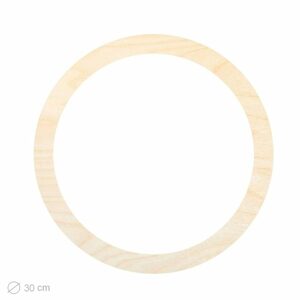 Dřevěný výřez pro Macramé kruh 30cm - 1 ks