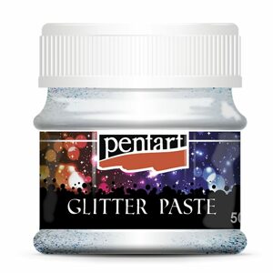 PENTART glitrová pasta fine 50ml stříbrná - 1 ks