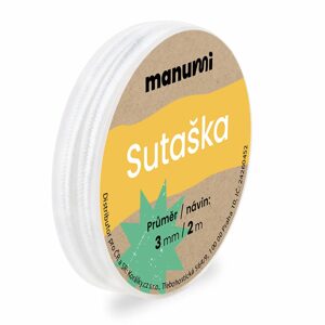 Manumi Sutaška 3mm/2m bílá - 1 ks