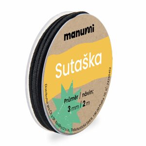 Manumi Sutaška 3mm/2m černá - 1 ks