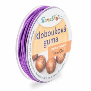 Manumi Klobouková guma 1mm/3m fialová č.8 - 1 ks