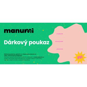 Dárkový poukaz pro Manumi.cz 1000Kč - 1 ks