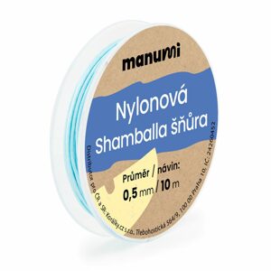 Manumi Nylonová šňůrka na Shamballa náramky 0,5mm/10m světle modrá č.7 - 1 ks