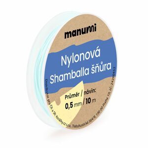 Manumi Nylonová šňůrka na Shamballa náramky 0,5mm/10m světle zelená č.11 - 1 ks
