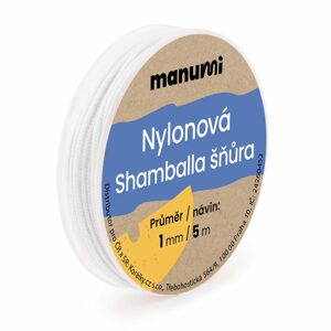 Manumi Nylonová šňůrka na Shamballa náramky 1mm/5m bílá č.16 - 1 ks