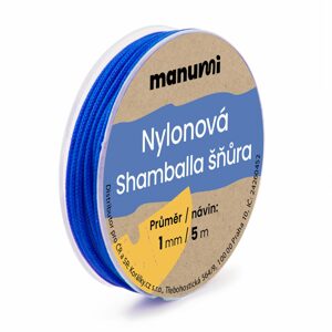 Manumi Nylonová šňůrka na Shamballa náramky 1mm/5m modrá č.23 - 1 ks