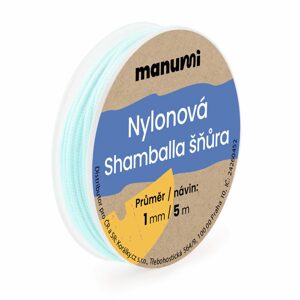 Manumi Nylonová šňůrka na Shamballa náramky 1mm/5m světle zelená č.26 - 1 ks