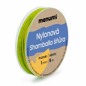 Manumi Nylonová šňůrka na Shamballa náramky 1mm/5m zelená č.27 - 1 ks