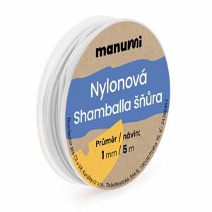 Manumi Nylonová šňůrka na Shamballa náramky 1mm/5m světle šedá č.29 - 1 ks