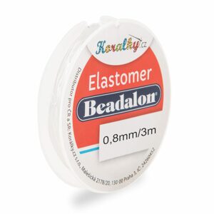 Beadalon elastomer 0,8mm/3m - 1 ks